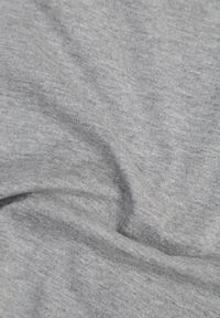 Born2be - Ciemnoszary Gładki T-shirt z Krótkim Rękawem Elldora. Okazja: na co dzień. Kolor: szary. Materiał: jeans, bawełna. Długość rękawa: krótki rękaw. Długość: krótkie. Wzór: gładki. Styl: casual #3