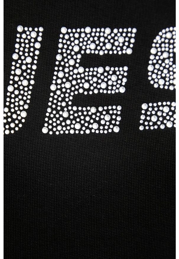 Guess - GUESS Czarna damska bluza Primula, Rozmiar L. Kolor: czarny