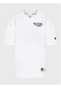 Champion T-Shirt Unisex STRANGER THINGS 217791 Biały Custom Fit. Kolor: biały. Materiał: bawełna