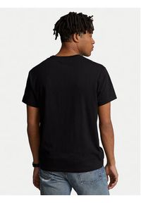 Polo Ralph Lauren T-Shirt 710854497027 Czarny Regular Fit. Typ kołnierza: polo. Kolor: czarny. Materiał: bawełna #5