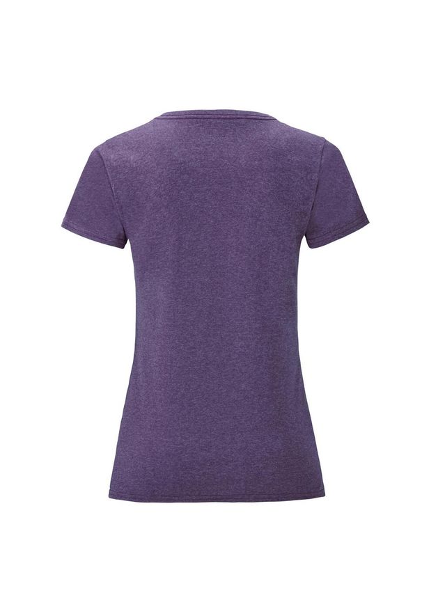 FRUIT OF THE LOOM - Koszulka Damska Iconic Heather T-shirt. Kolor: fioletowy