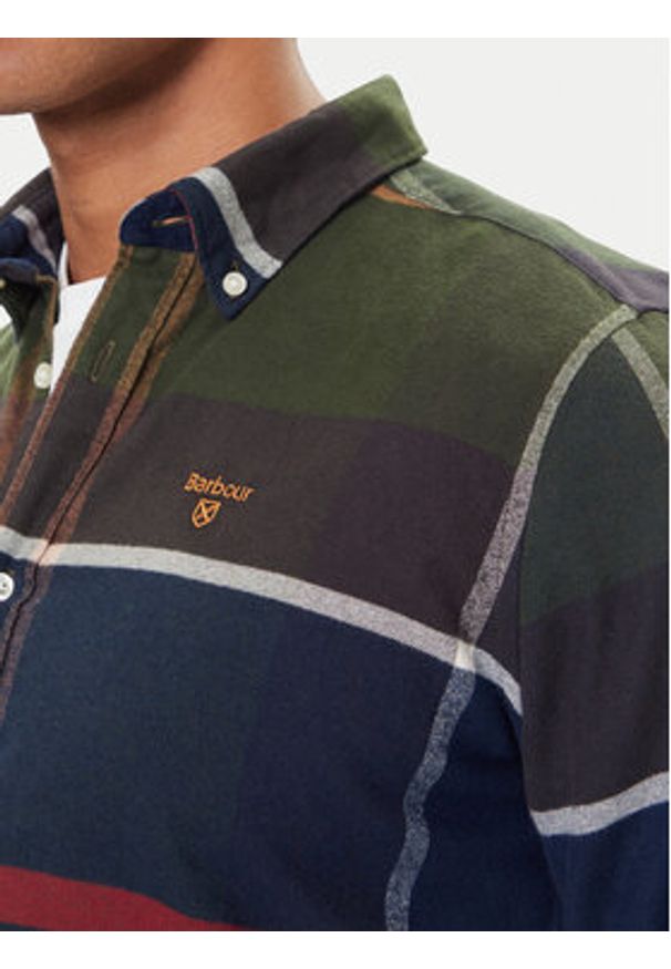 Barbour Koszula Iceloch MSH4994TN11 Beżowy Tailored Fit. Kolor: beżowy. Materiał: bawełna