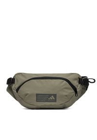 Adidas - adidas Saszetka nerka Hybrid Waist Bag IQ0906 Khaki. Kolor: brązowy. Materiał: materiał #1