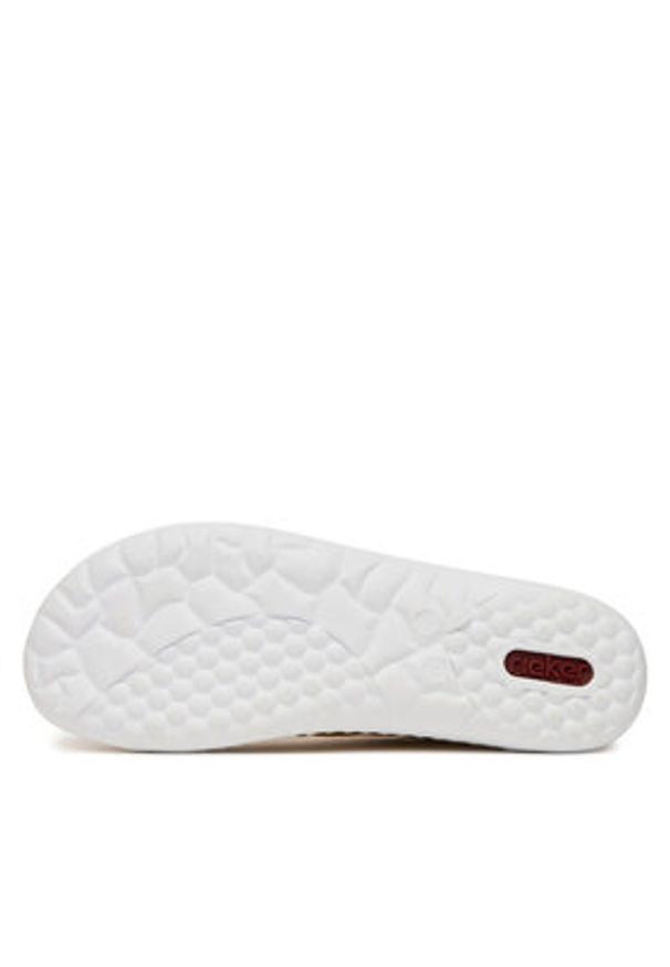 Rieker Sneakersy 52824-68 Żółty. Kolor: żółty. Materiał: skóra