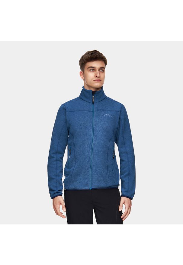 Bluza turystyczna polarowa męska Alpinus Dettifoss. Kolor: niebieski. Materiał: polar. Sport: turystyka piesza