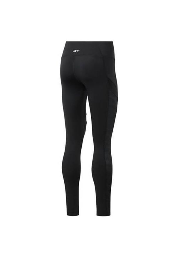 Spodnie do biegania damskie Reebok Wor Mesh Tight. Kolor: czarny. Materiał: mesh
