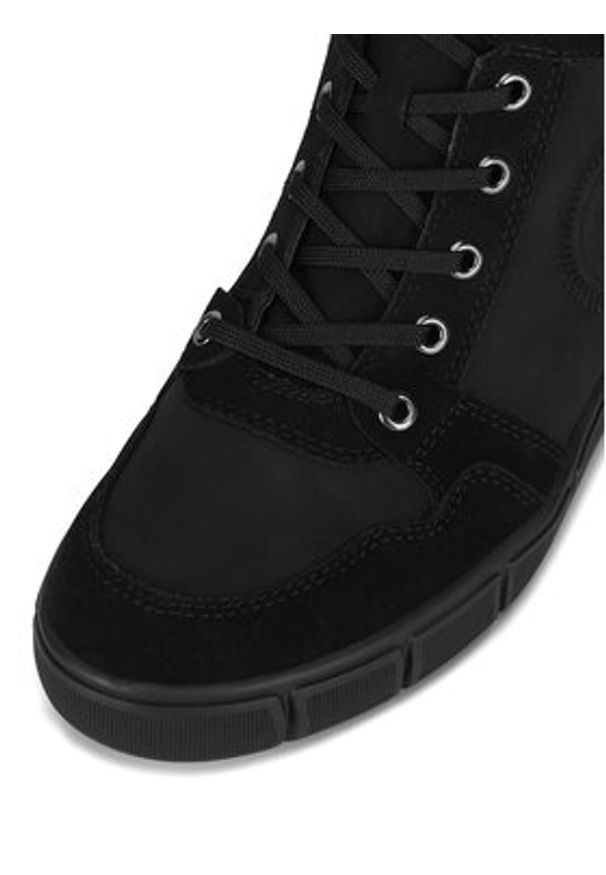 Remonte Trzewiki D1T74-00 Czarny. Kolor: czarny. Materiał: skóra