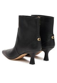 Coach Botki Sculpted C CBP25 Czarny. Kolor: czarny. Materiał: skóra #2
