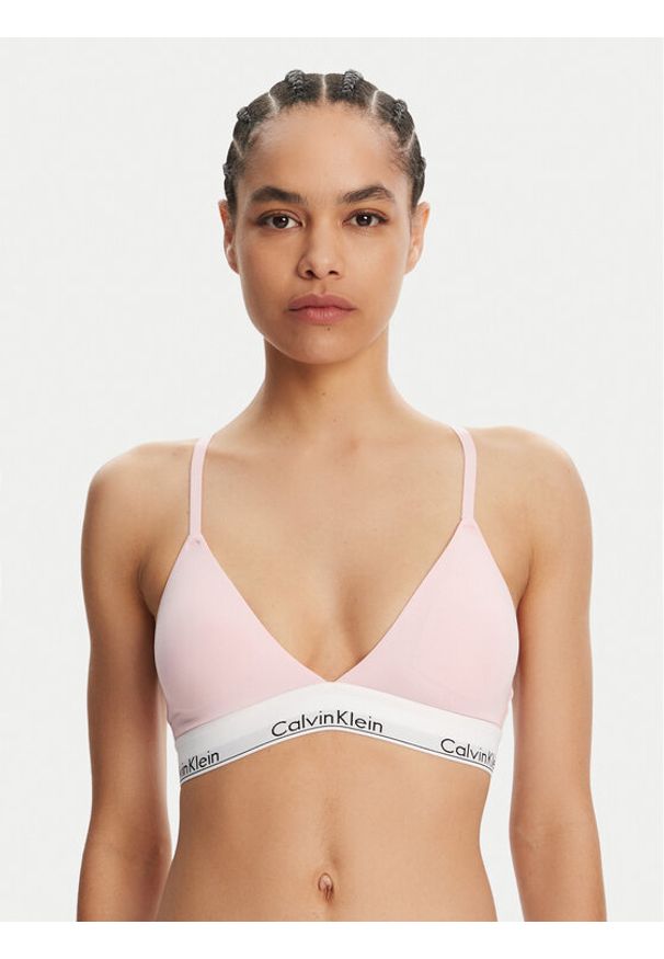 Calvin Klein Underwear Biustonosz braletka 000QF5650E Różowy. Kolor: różowy. Materiał: bawełna
