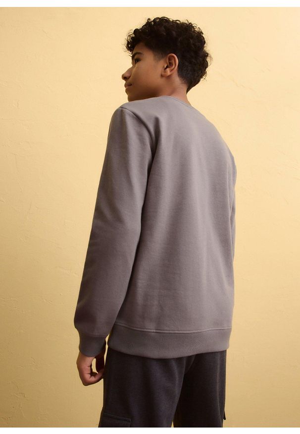 bonprix - Bluza z miękkiej mieszanki bawełny. Kolor: szary. Materiał: bawełna