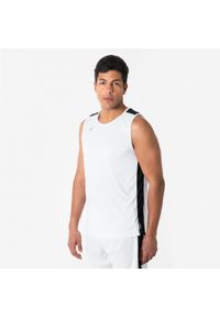 KIPSTA - Koszulka do koszykówki bez rękawów unisex Tank 100. Kolor: czarny, biały, wielokolorowy. Materiał: poliester, materiał. Długość rękawa: bez rękawów. Sport: koszykówka