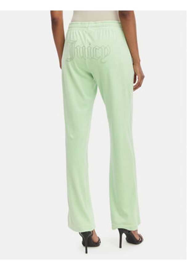 Juicy Couture Spodnie dresowe Tina JCWBJ126327 Zielony Straight Leg. Kolor: zielony. Materiał: syntetyk