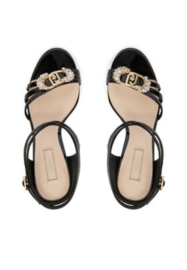 Liu Jo Sandały Tracy 03 SA6071 EX004 Czarny. Kolor: czarny. Materiał: skóra