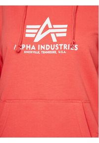 Alpha Industries Bluza New Basic 196032 Czerwony Regular Fit. Kolor: czerwony. Materiał: bawełna #3