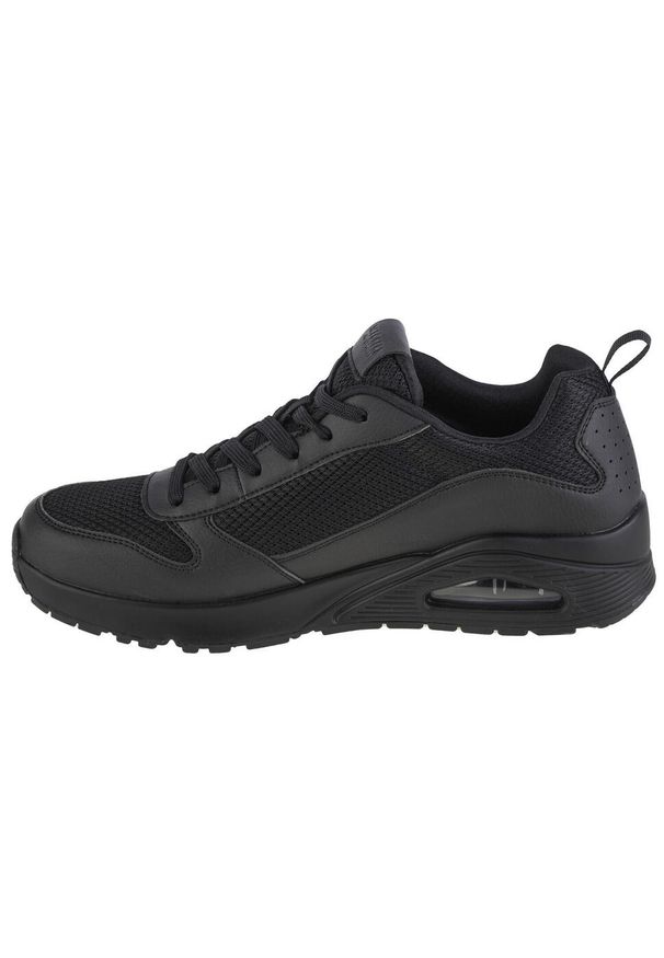 skechers - Buty sportowe Sneakersy męskie, Skechers Uno - Fastime. Zapięcie: sznurówki. Kolor: czarny, wielokolorowy. Materiał: syntetyk, materiał. Szerokość cholewki: normalna. Model: Skechers Sport. Sport: turystyka piesza