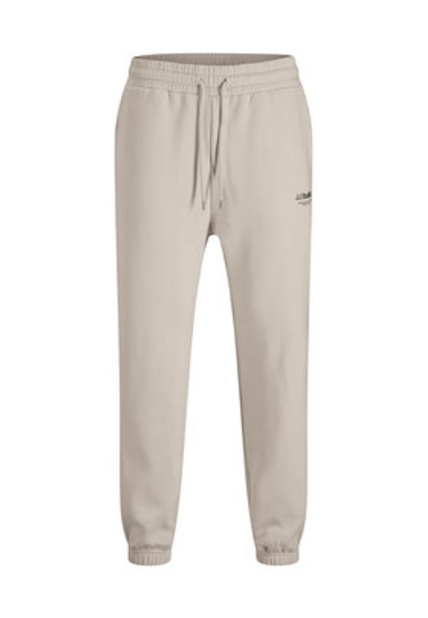 Jack & Jones - Jack&Jones Dres Soho 12288673 Beżowy Relaxed Fit. Kolor: beżowy. Materiał: bawełna