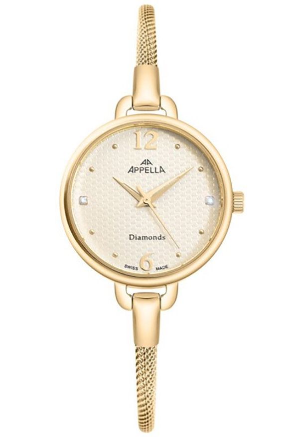 Acappella - Zegarek damski Appella L50003.1171DQ złoty. Kolor: złoty
