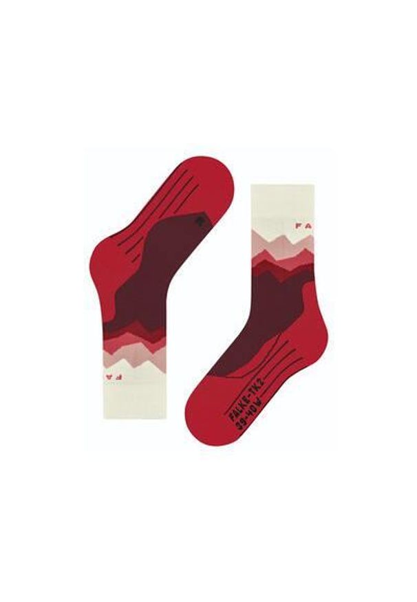 Skarpety damskie Falke Tk2 Crest. Kolor: czerwony. Sport: turystyka piesza