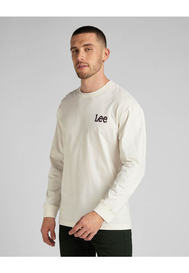 Lee - LEE LS LOGO LOOSE TEE MĘSKA KOSZULKA Z DŁUGIM RĘKAWEM LOGO L69AFQNQ. Długość rękawa: długi rękaw. Długość: długie