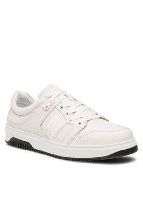 Badura Sneakersy BUXTON-21 MI08 Białe złoto. Kolor: biały, wielokolorowy, złoty. Materiał: skóra