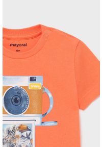 Mayoral - T-shirt dziecięcy. Okazja: na co dzień. Kolor: różowy. Materiał: bawełna, dzianina. Wzór: nadruk. Styl: casual #2