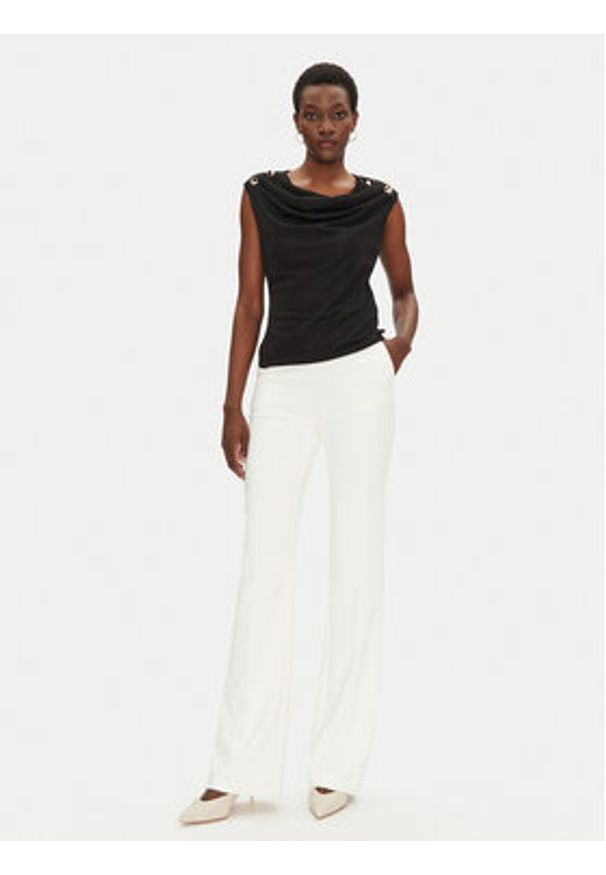 Rinascimento Bluzka CFC0123497003 Czarny Regular Fit. Kolor: czarny. Materiał: syntetyk