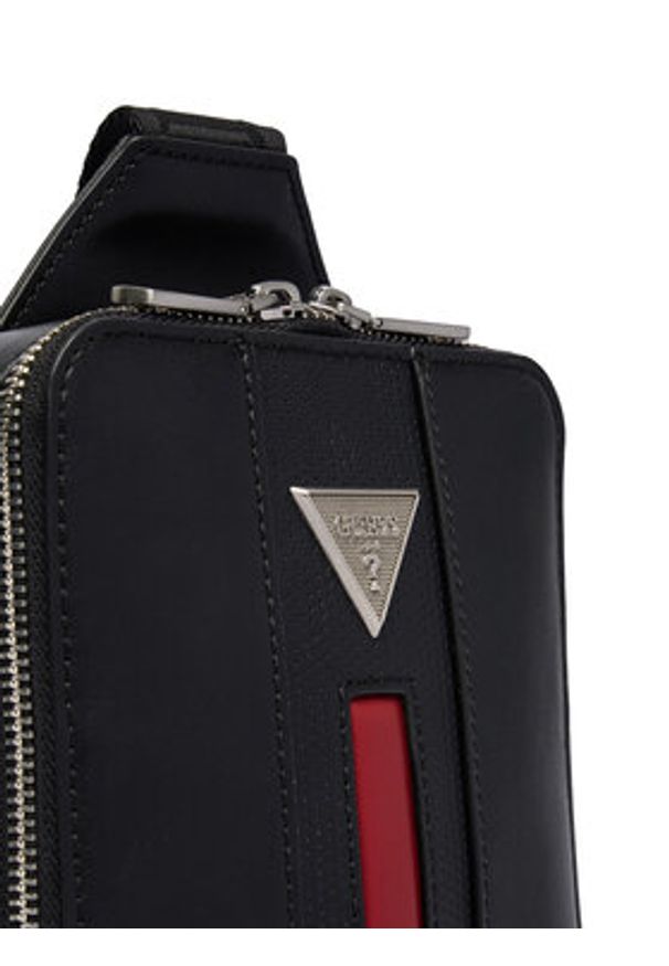 Guess Saszetka HMTOCS P6270 Czarny. Kolor: czarny. Materiał: skóra