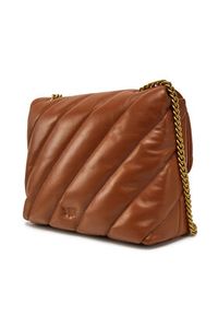 Pinko - PINKO Torebka Love Puff Big Cl AI 23-24 PLTT 100037 A0F2 Brązowy. Kolor: brązowy. Materiał: skórzane #3
