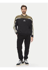 Adidas - adidas Bluza Cutline JD5395 Czarny Loose Fit. Kolor: czarny. Materiał: syntetyk