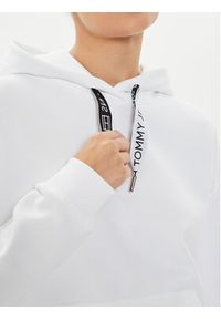 Tommy Jeans Bluza Logo Drawcord DW0DW17794 Biały Boxy Fit. Kolor: biały. Materiał: bawełna