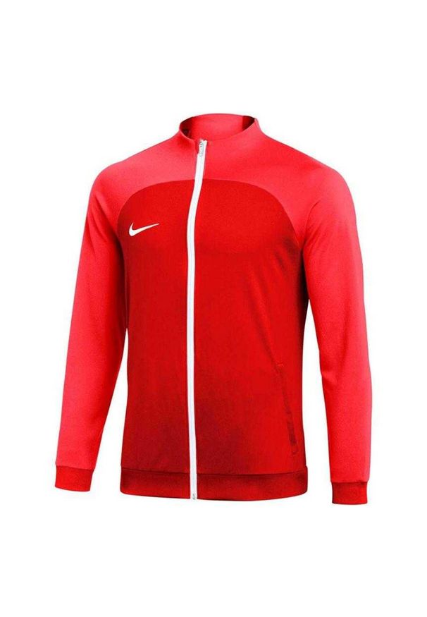Nike - Męska Kurtka Dresowa Academy Pro DriFIT. Kolor: czerwony. Materiał: dresówka