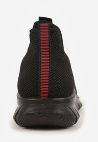 Born2be - Czarno-Czerwone Buty Sportowe Sneakersy Ozdobione Napisem Gallego. Okazja: na co dzień. Kolor: czarny. Wzór: aplikacja, napisy #6