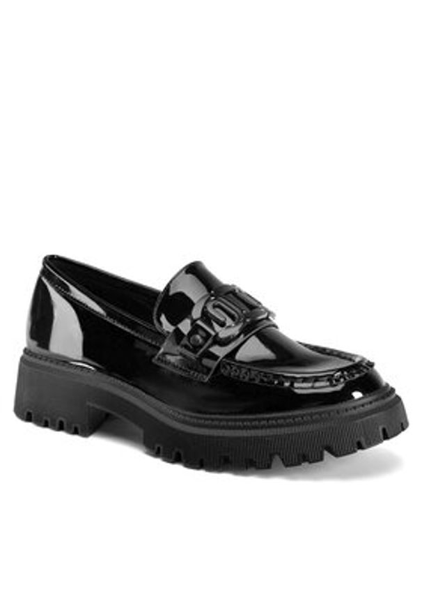 DeeZee Loafersy WS5875-32 Czarny. Kolor: czarny. Materiał: skóra