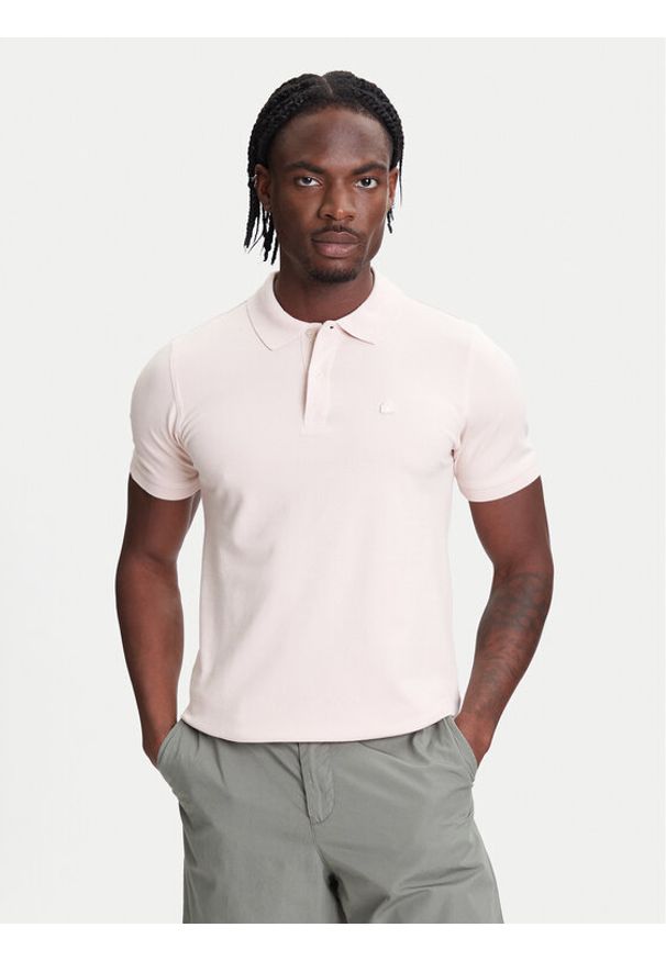 United Colors of Benetton - United Colors Of Benetton Polo 3WG9U301Z Różowy Slim Fit. Typ kołnierza: polo. Kolor: różowy. Materiał: bawełna
