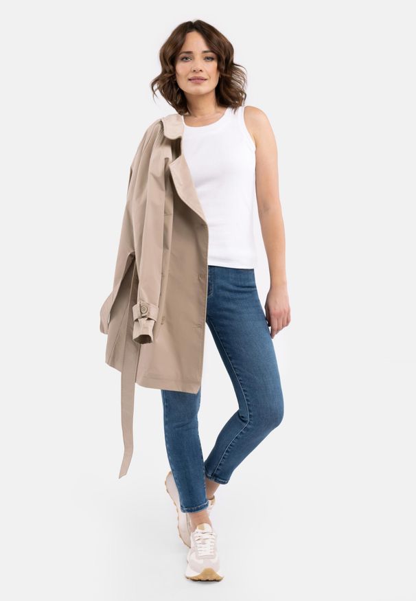 Volcano - Jeansy Slim Fit, długość 7/8, D-MERCY 15. Kolor: niebieski. Styl: klasyczny