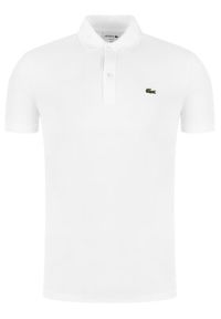 Lacoste Polo PH4012 Biały Slim Fit. Typ kołnierza: polo. Kolor: biały. Materiał: bawełna #6