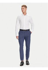 BOSS Koszula P-Hank 50527675 Biały Slim Fit. Kolor: biały. Materiał: bawełna
