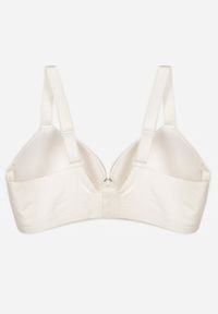 Born2be - Biały Gładki Biustonosz Klasyczny Idahlina. Kolor: biały. Wzór: gładki #2