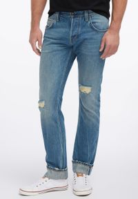 Mustang - MUSTANG CHICAGO TAPERED MĘSKIE SPODNIE JEANSOWE DENIM BLUE 1006144 5000 784