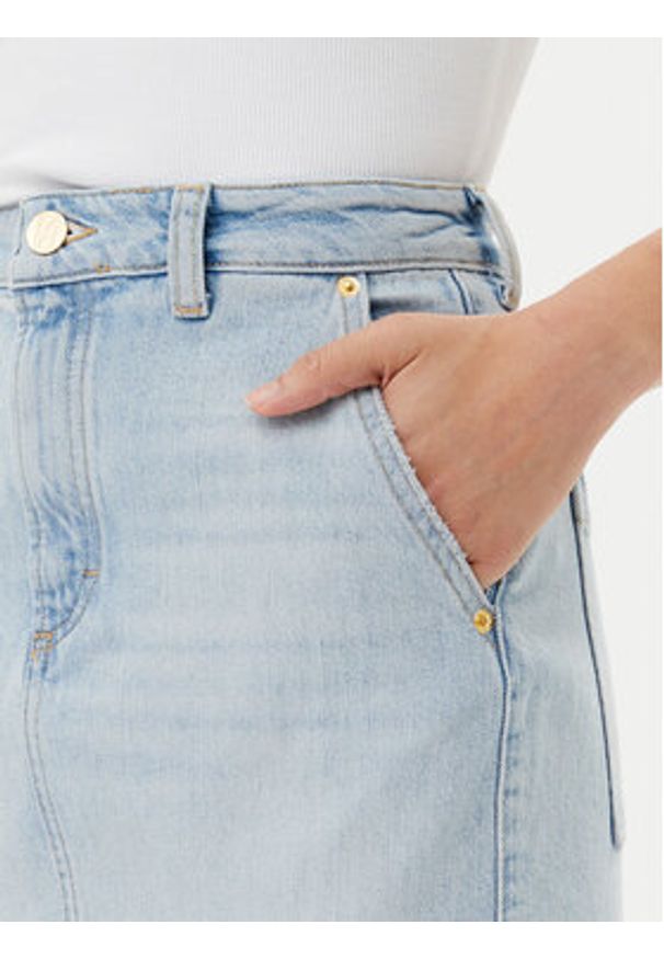 Marc O'Polo Spódnica jeansowa 503 9186 24009 Niebieski Regular Fit. Kolor: niebieski. Materiał: lyocell, bawełna