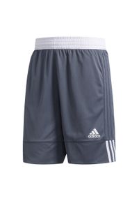 Adidas - Krótkie spodenki adidas 3G Speed Reversible. Kolor: wielokolorowy, szary, biały. Materiał: poliester. Długość: krótkie. Sport: koszykówka #1