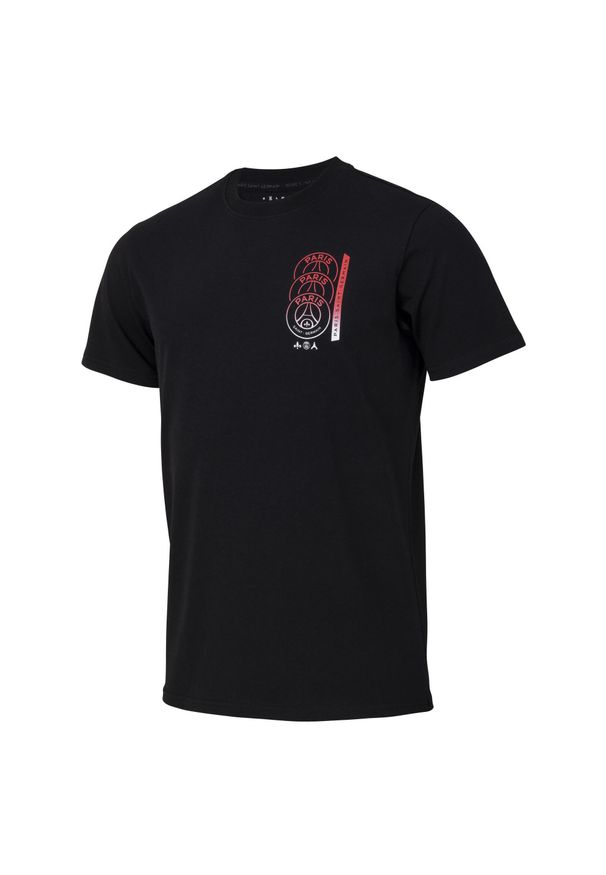 PARIS SAINT GERMAIN - Koszulka PSG dla dzieci - Oficjalna kolekcja Paris Saint-Germain. Kolor: czarny. Materiał: bawełna. Sport: piłka nożna