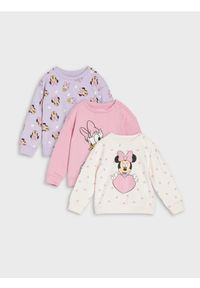 Sinsay - Bluzy 3 pack Minnie Mouse - kremowy. Kolor: kremowy. Wzór: motyw z bajki #1