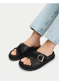MEXX Klapki EO-HY25006-7 Czarny. Kolor: czarny. Materiał: skóra #1