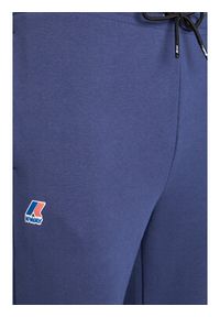 K-Way Spodnie dresowe Bishop K31313W Granatowy Slim Fit. Kolor: niebieski. Materiał: bawełna #4