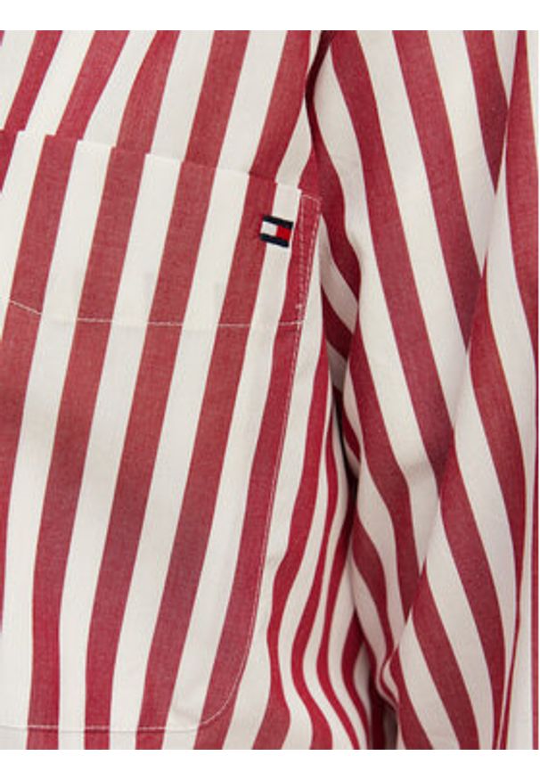 TOMMY HILFIGER - Tommy Hilfiger Koszula WW0WW45612 Czerwony jasny Regular Fit. Kolor: czerwony. Materiał: bawełna