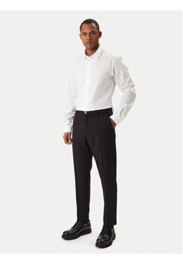 Versace Jeans Couture Koszula 80GALCS0 CNY17 Biały Regular Fit. Kolor: biały. Materiał: bawełna