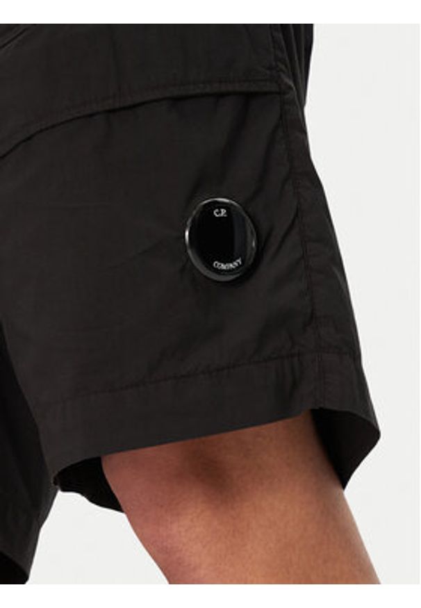 C.P. Company Szorty materiałowe 18CMBE172A006439G Czarny Relaxed Fit. Kolor: czarny. Materiał: bawełna