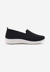 Born2be - Granatowe Wsuwane Tenisówki Mokasyny Venni. Okazja: na co dzień, na spacer. Zapięcie: bez zapięcia. Kolor: niebieski. Materiał: jeans. Wzór: aplikacja. Styl: elegancki, casual #5