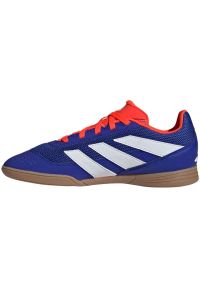 Adidas - Buty piłkarskie adidas Predator Club In Sala Jr IF6417 niebieskie. Zapięcie: sznurówki. Kolor: niebieski. Materiał: guma, syntetyk, zamsz. Szerokość cholewki: normalna. Sport: piłka nożna #4